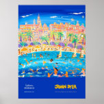 Art Poster: Swimming, Sailing & Snorkeling, Menton