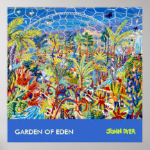 Art Poster: The Eden Project Cornwall, UK