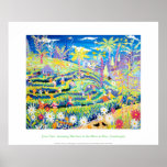 Art Poster: The Maze at Glendurgan by John Dyer