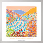 Art Poster: The Warmth of Autumn, Menton Hills