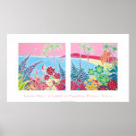 Art Poster: Tresco, Isles of Scilly, Cornwall. posters