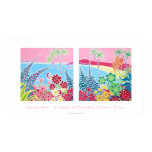Art Poster: Tresco, Isles of Scilly, Cornwall. posters