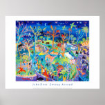 Art Poster: Zooing Around. Newquay Zoo. Darwin 200