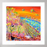 Art Print: Banrock Station Wetland Wildlife.