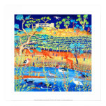 Art Print: Banrock Station Wine Wetlands Kangaroo posters