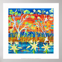 Art Print: Bathing Baby Red Gums, Banrock Station