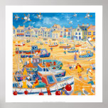 Art Print: Boats and Ropes, St Ives, Cornwall