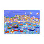 Art Print: Boats in the Harbour, St Ives,Cornwall posters