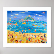 Art Print: Eskimo Kids at St Michael's Mount
