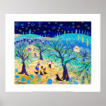 Art Print: Green Olives under the Stars