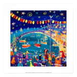 Art Print: Lanterns & Lights, Mousehole, Cornwall posters