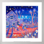 Art Print: Magical Evening, Beach Cottage Tresco