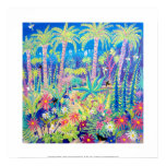 Art Print: Painting the Garden,Tresco Abbey Garden
