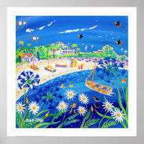 Art Print: Puffin days, Tresco. By John Dyer