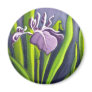 Art Purple Iris Magnets