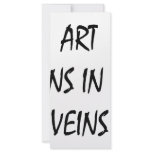 Art Runs In My Veins rack cards