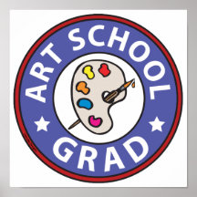 Art School Graduation Print