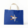 Art Shopping Bag: John Dyer Seagull, Blue