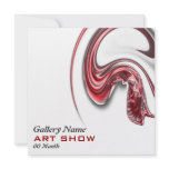 Art show gallery exhibition opening CUSTOMIZE invitations