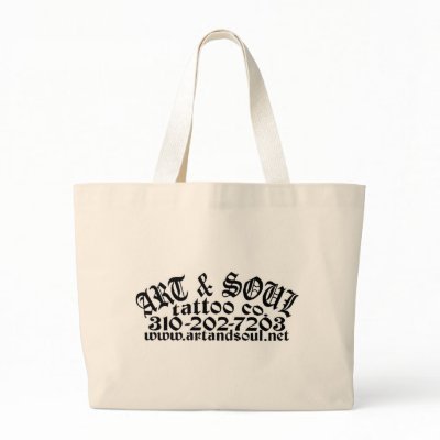 ART & SOUL POCKET CANVAS BAG by tattooco