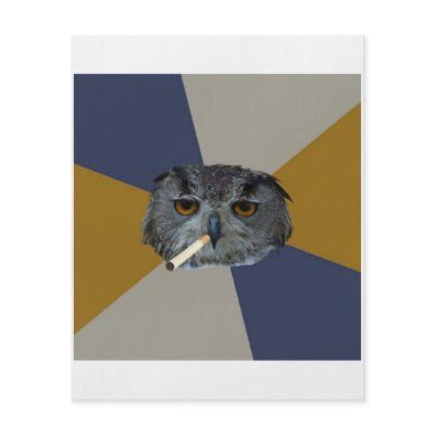 Art Student Owl Advice Animal Meme Flyer Design by MemeRegime