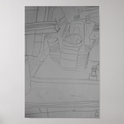 Art supply line drawing by unixarcade