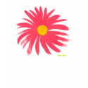 Art T-Shirt: Classic Pink Daisy