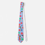 Art Tie: Tropical Babe Galapagos Boobie Tie Blue