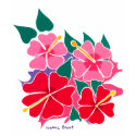 Art Top: Flowery Hibiscus Long sleeve top t-shirts