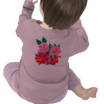 Art Top: Hibiscus Heart. Baby Shirts