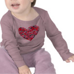 Art Top: Hibiscus Heart. Baby t-shirts