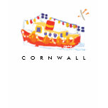 Art Tshirt: Falmouth Ferry Boat, Cornwall.