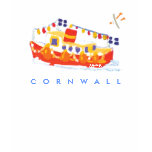 Art Tshirt: Falmouth Ferry Boat, Cornwall. Seagull