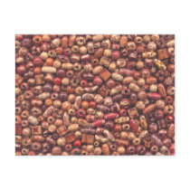 Art Wood Beads Postcard