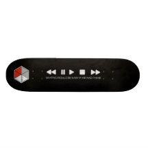 ArtCore-Skateboards/ Theme Skating Is Easy Bedruckte Skateboarddecks