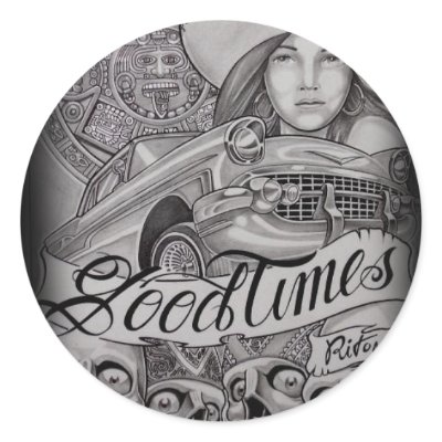 arte round sticker by ritonman