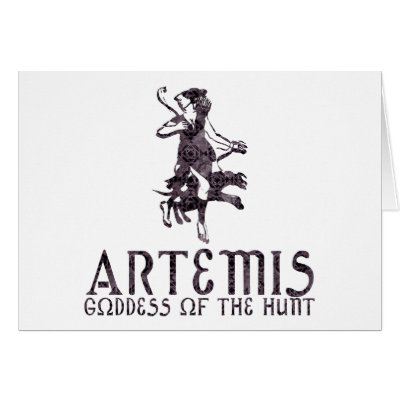 Artemis Greeting Card by nakedzealot