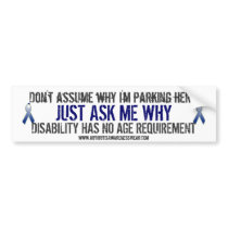 Arthritis Awareness bumper sticker