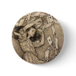 Arthur Rackham Alice In Wonderland Button