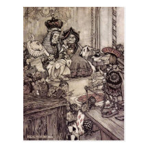 Arthur Rackham Alice In Wonderland Postcards