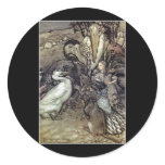 Arthur Rackham Alice In Wonderland Round Stickers