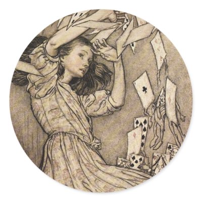 Arthur Rackham Alice In Wonderland Stickers by original_poster