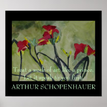 Arthur Schopenhauer Quote  - POSTER