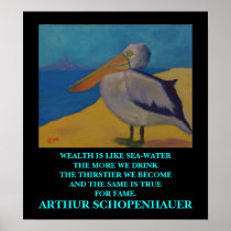 Arthur Schopenhauer Quote  - POSTER