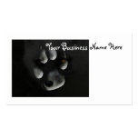 Artic Fox in Paw Print Business Cards