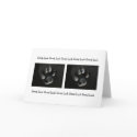 Artic Fox in Paw Print; Good Luck cards