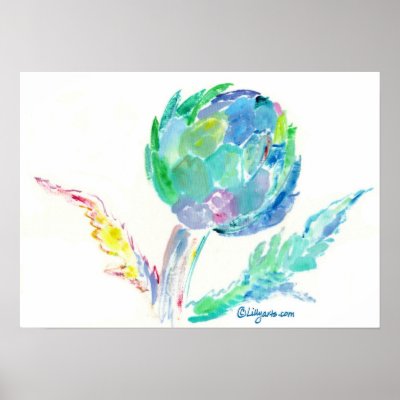 Artichoke Song Fine Art Print and Poster by lillyarts