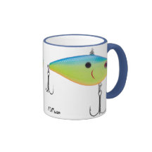 Artificial Bait, Tackle, Fishing Gear Coffee Mugs