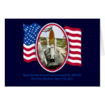Artiistic Rendering of Space Shuttle Atlantis Card
