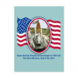 Artiistic Rendering of Space Shuttle Atlantis Postcards